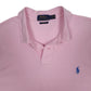 Mens Pink Polo Ralph Lauren Custom Fit  Polo Shirt