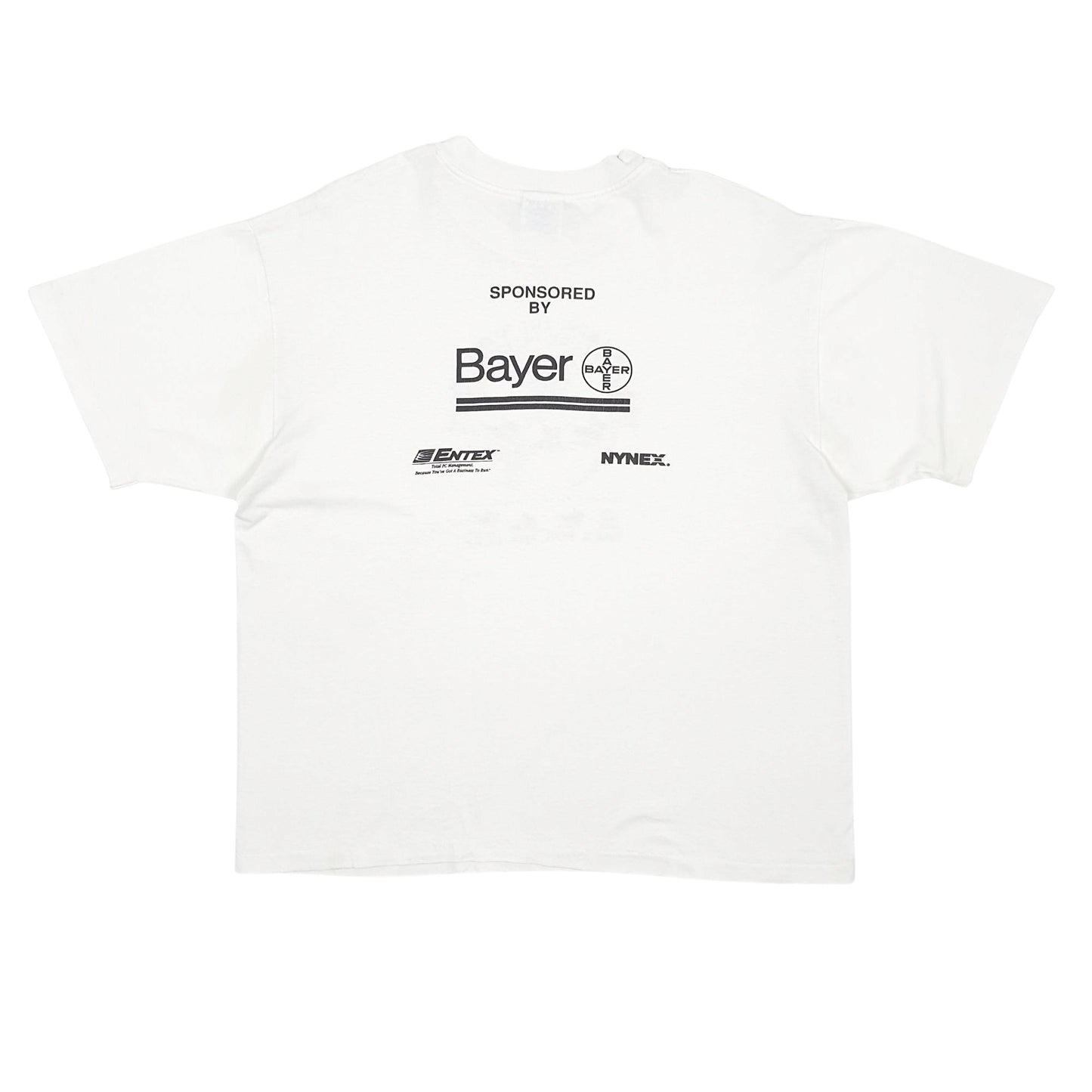 Mens White Hanes Single Stitch Vintage 90s  T Shirt