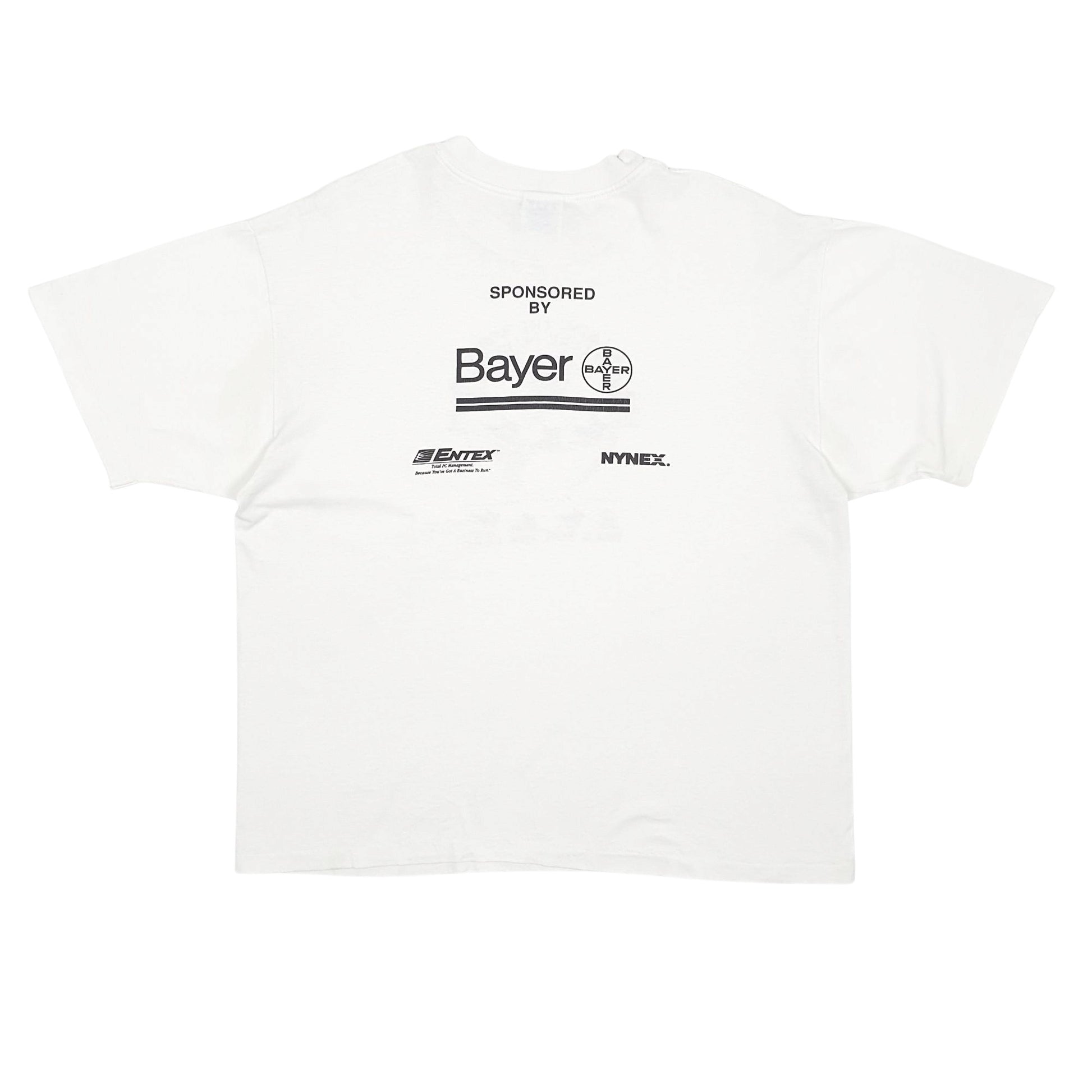 Mens White Hanes Single Stitch Vintage 90s  T Shirt