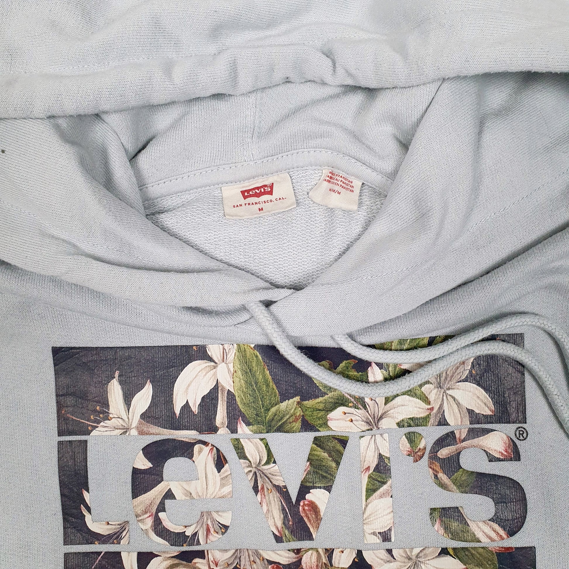 Mens Blue Levis Lightweight Hoodie Jumper