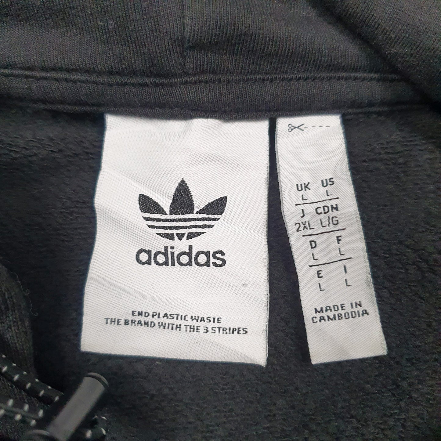 Mens Black Adidas  Hoodie Jumper