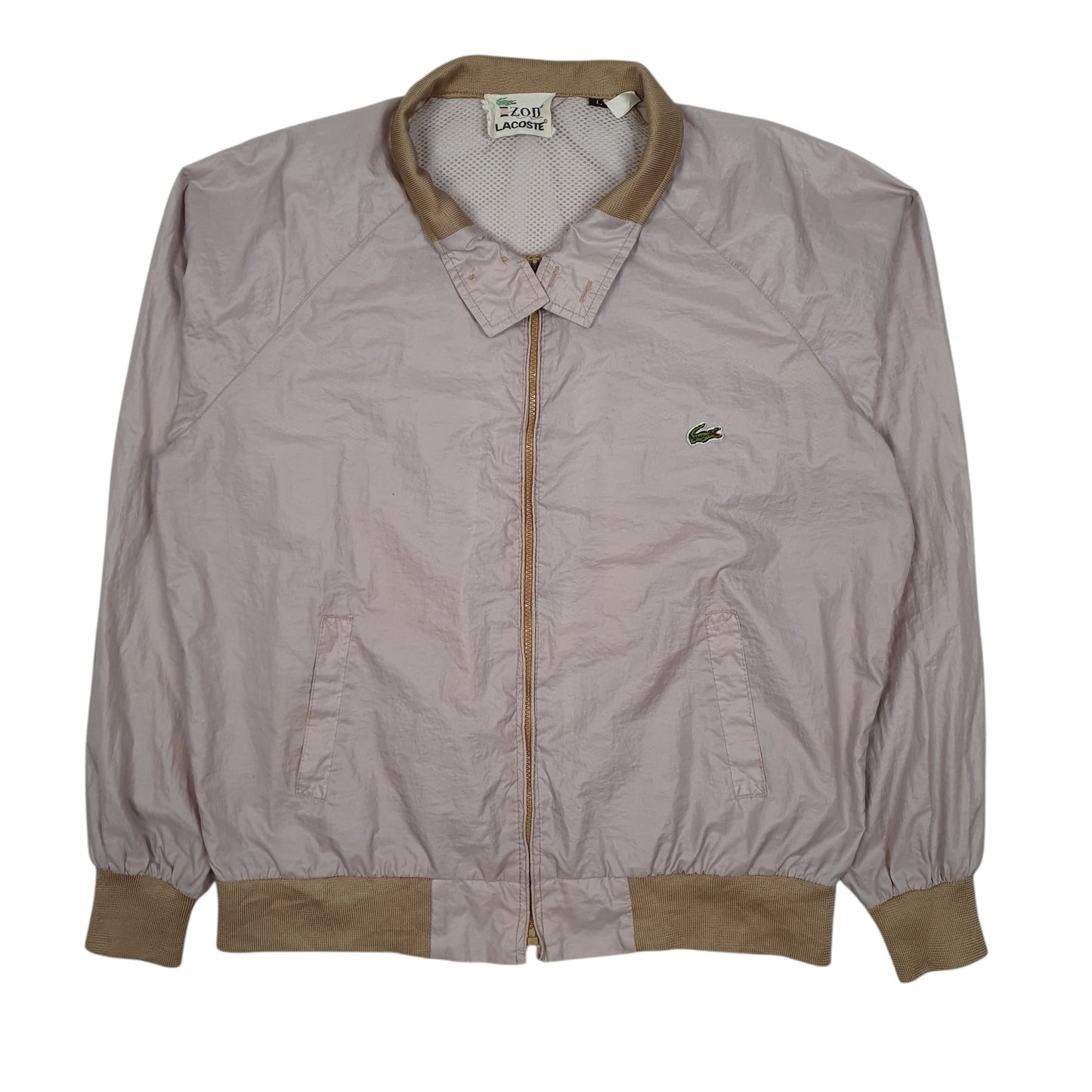 Mens Pink Lacoste Lightweight Vintage 80s 90s  Coat