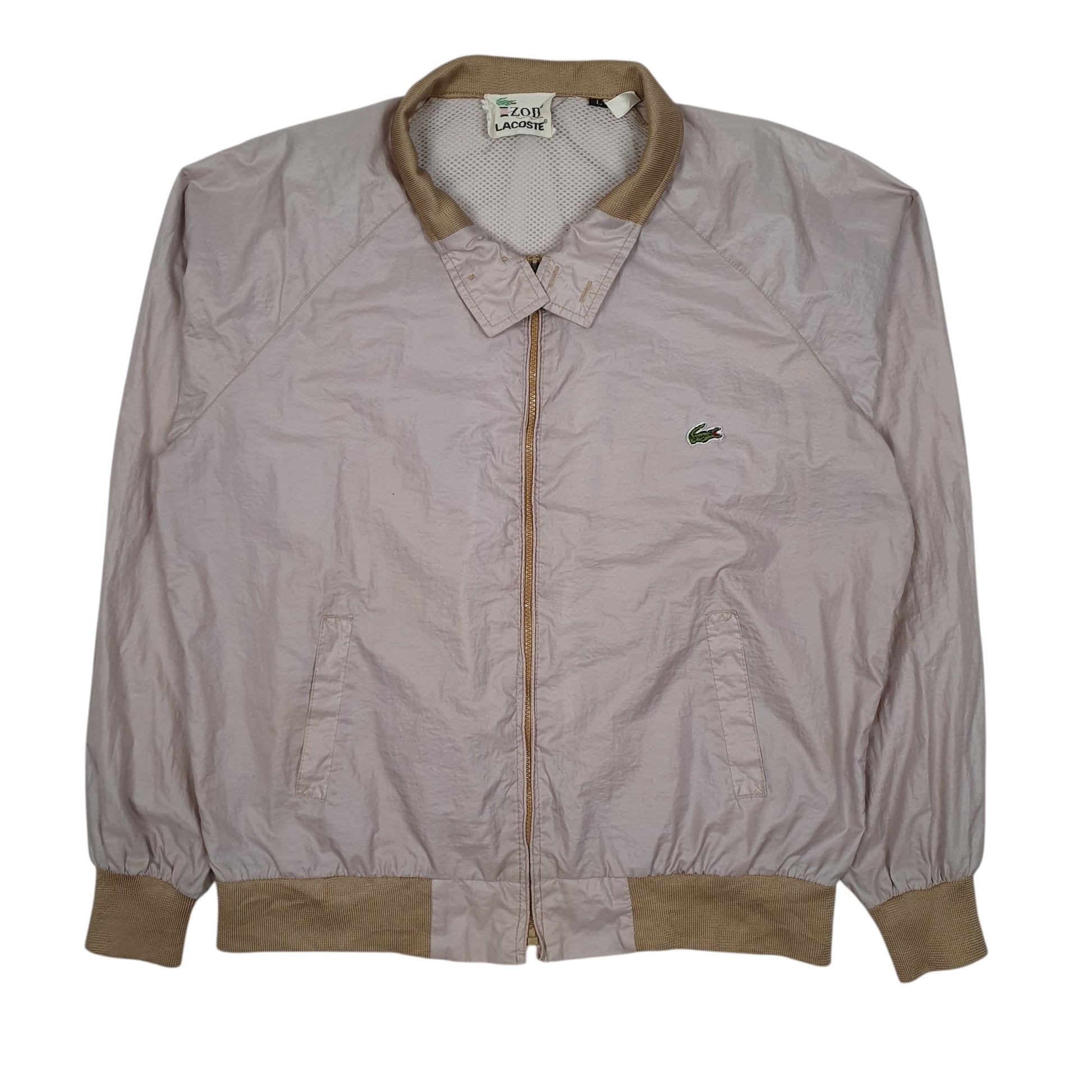 Mens Pink Lacoste Lightweight Vintage 80s 90s  Coat