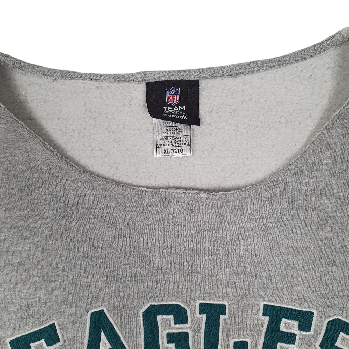 Mens Grey NFL Philadelphia Eagles Crewneck Jumper