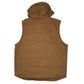 Mens Beige Wrangler Gilet Vest Hooded Crewneck Coat