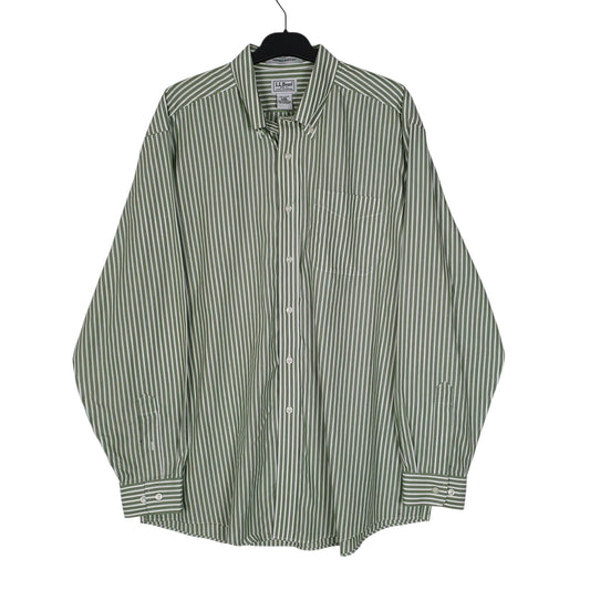 Mens Green L.L.Bean  Long Sleeve Shirt
