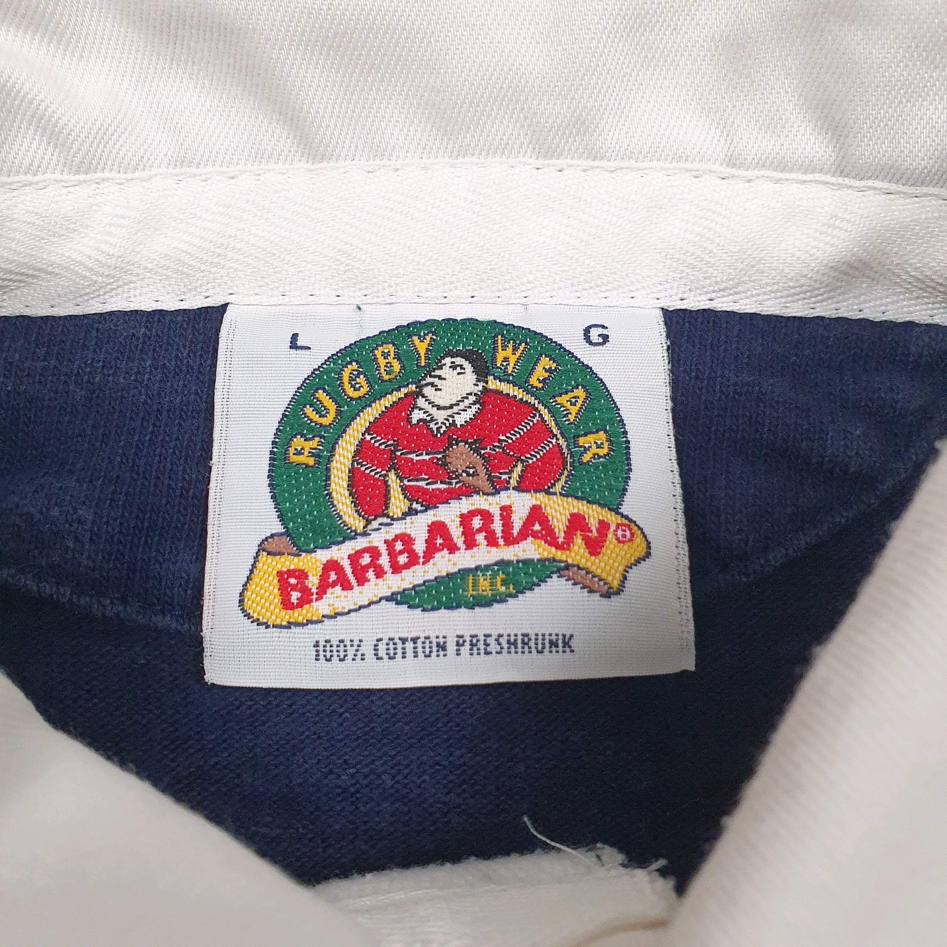 Mens Navy Barbarian   Polo Shirt