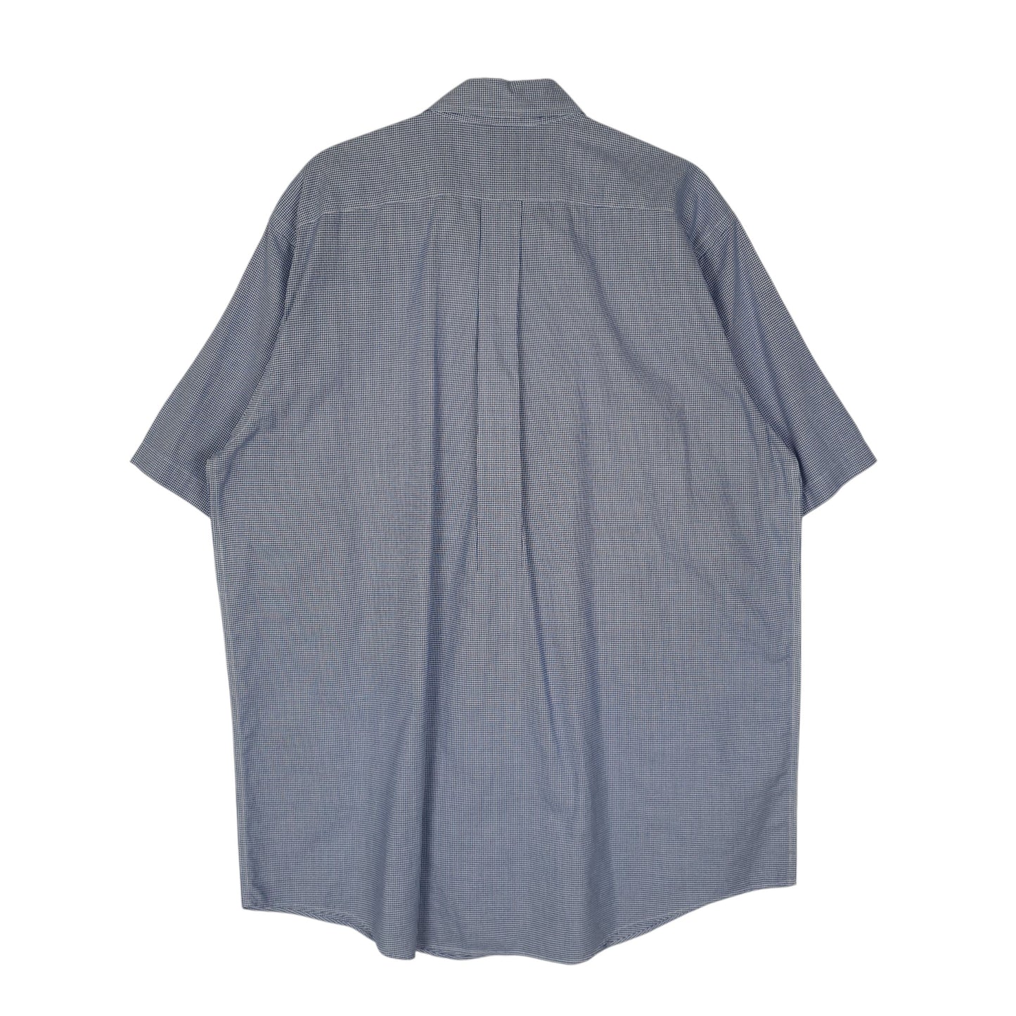 Mens Blue L.L.Bean Houndstooth  Shirt
