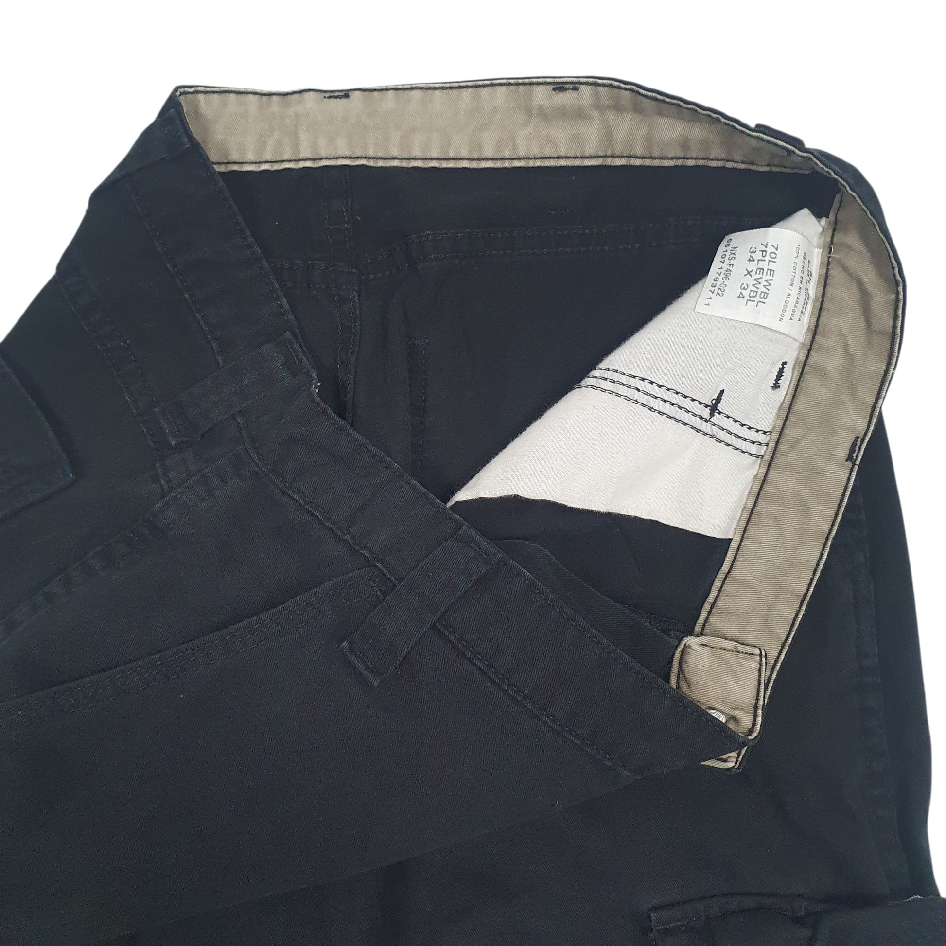 Mens Black Wrangler   Trousers