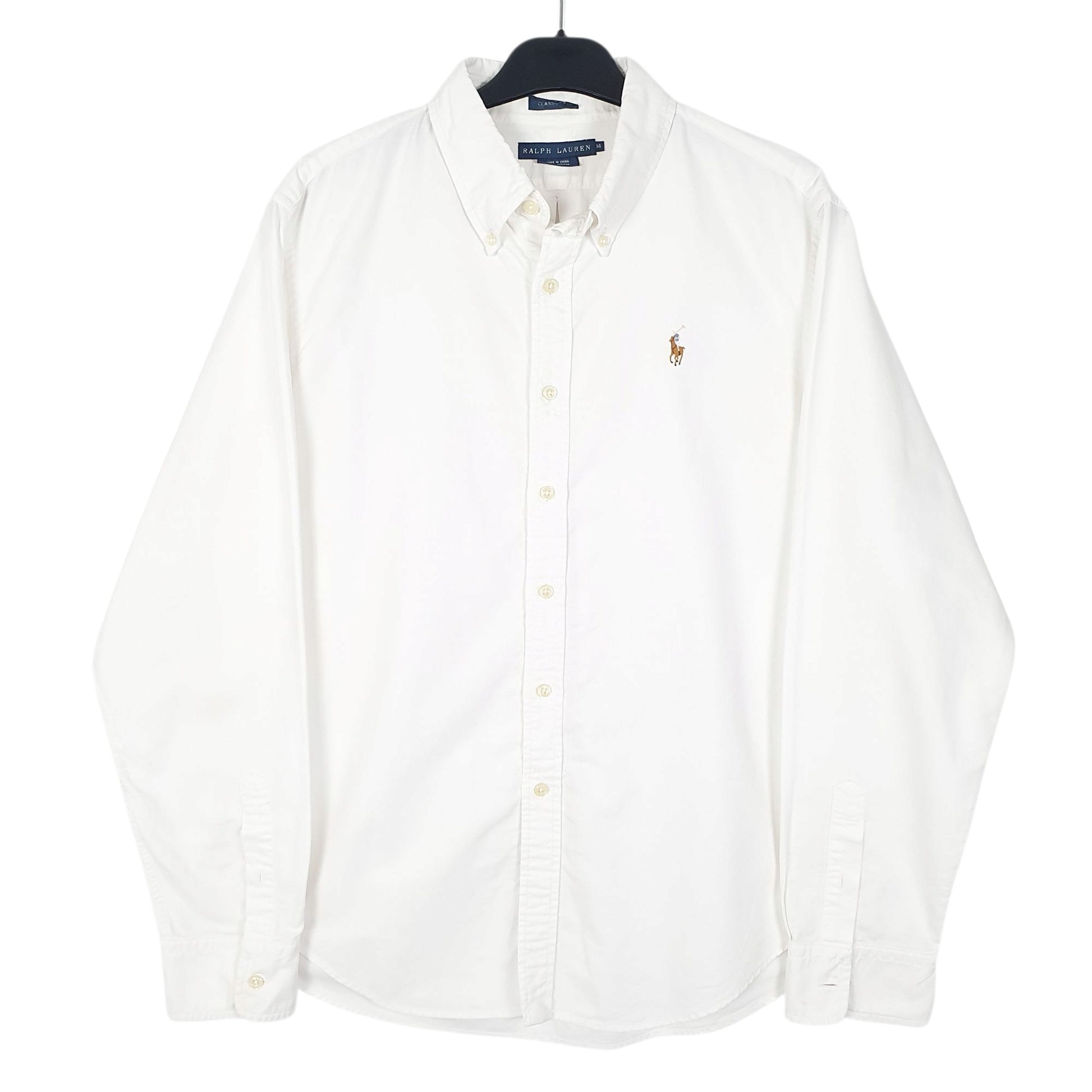 Womens White Ralph Lauren  Long Sleeve Shirt
