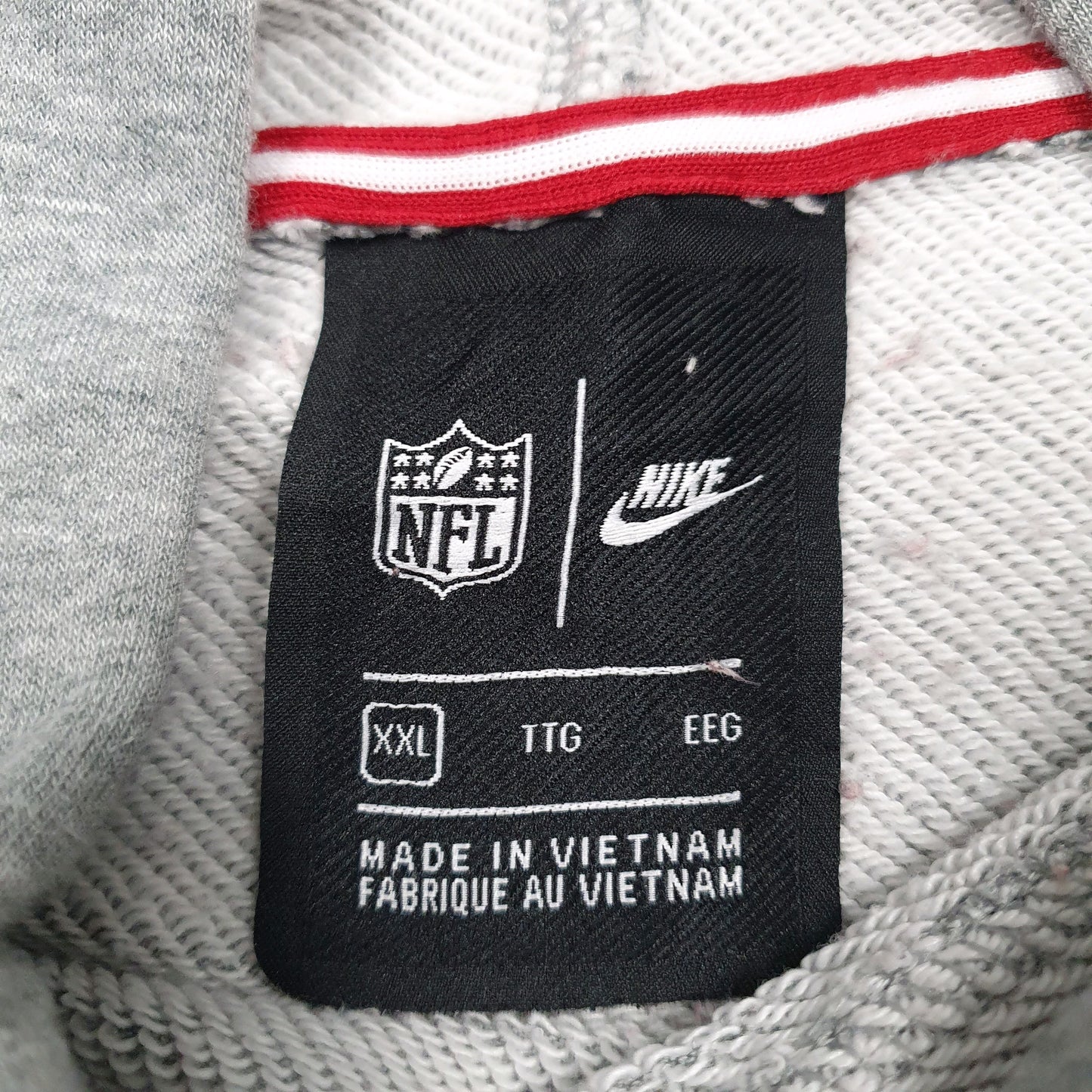 Mens Grey Nike NFL Tampa Bay Buccaneers Hoodie Jumper