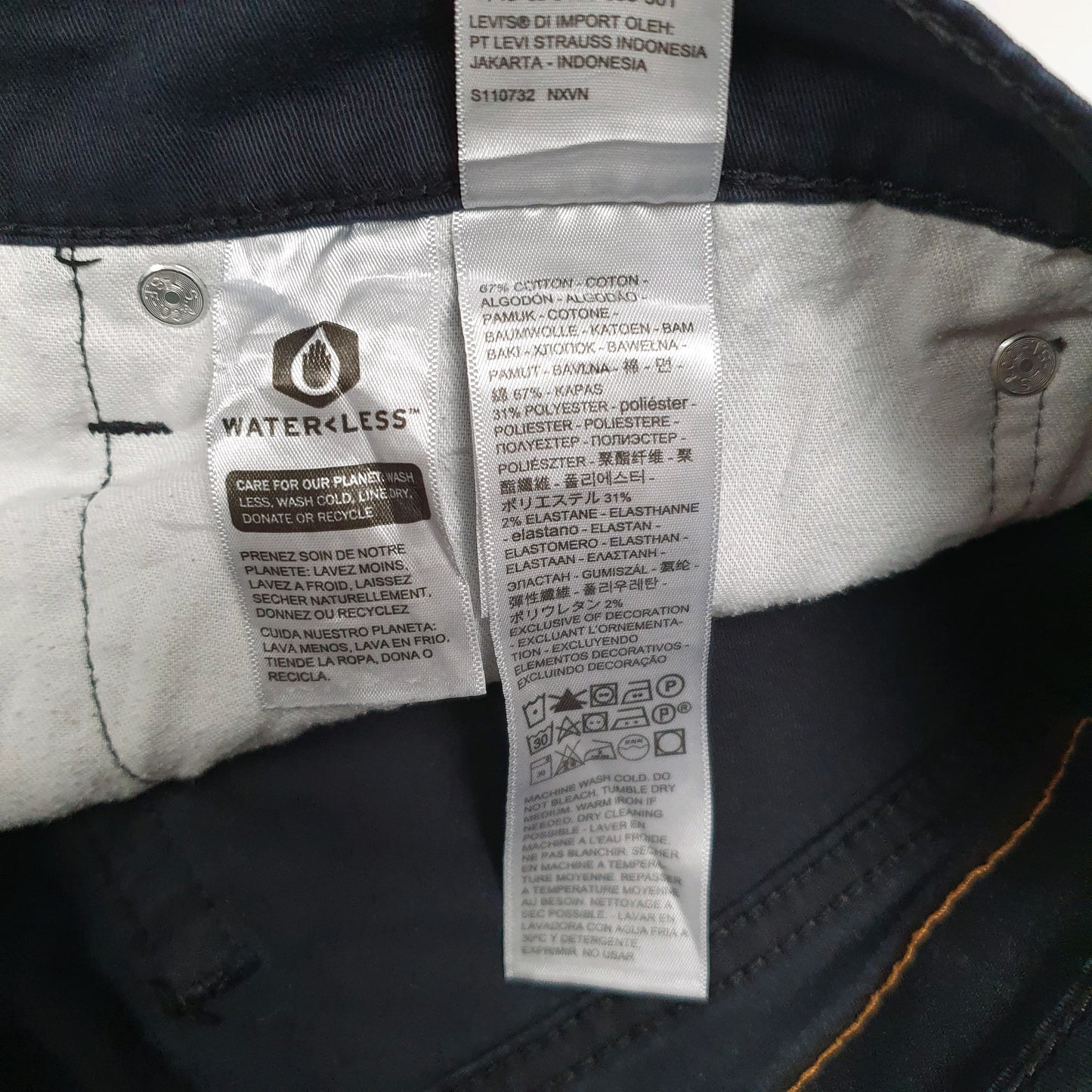 Mens Black Levis 541 Athletic  Trousers