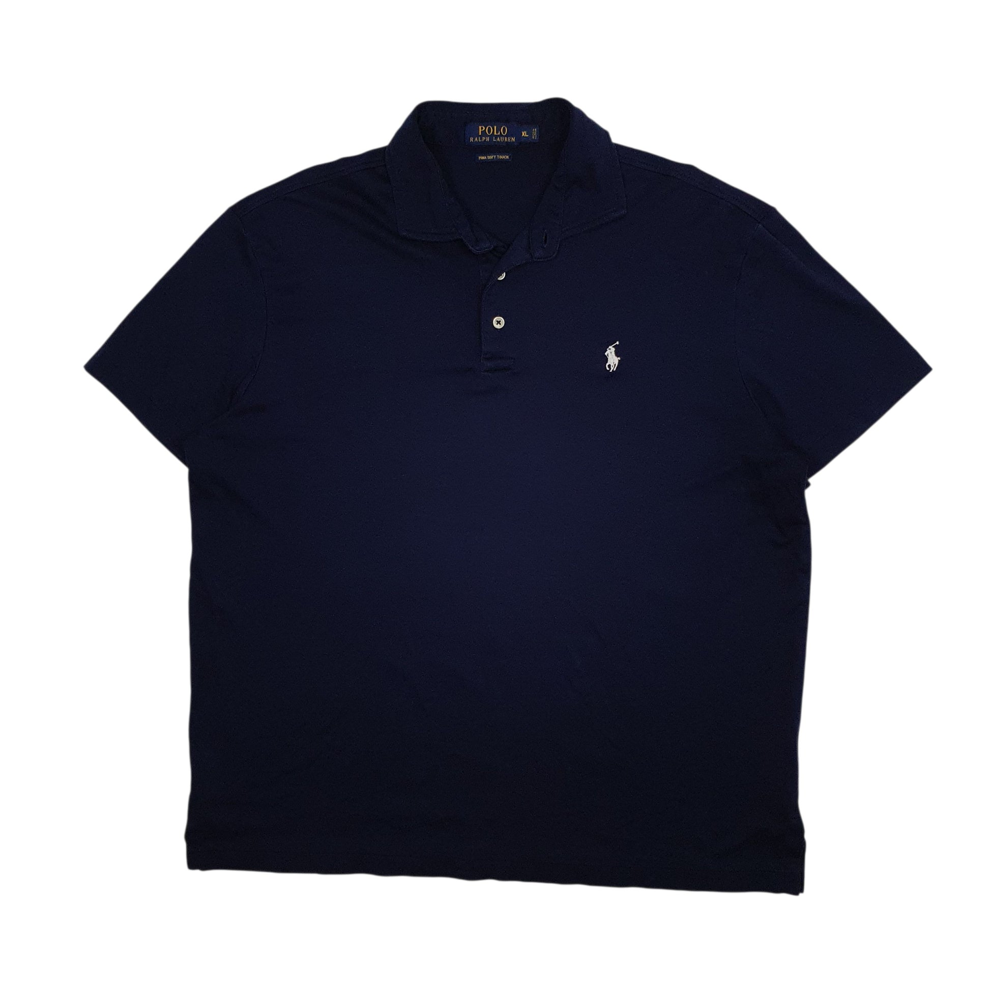 Mens Navy Polo Ralph Lauren Performance Short Sleeve Polo Shirt