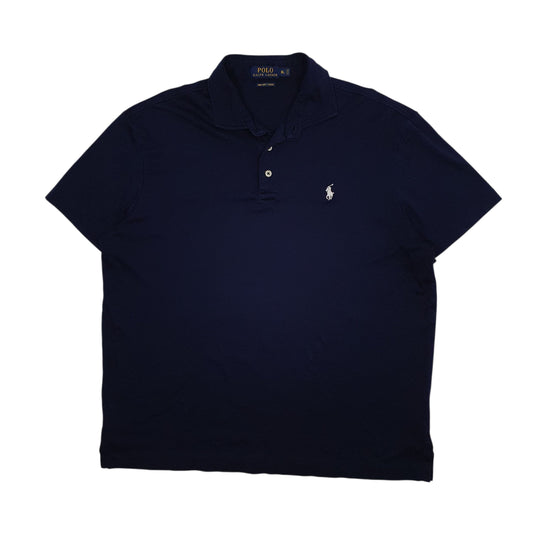 Mens Navy Polo Ralph Lauren Performance Short Sleeve Polo Shirt