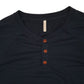 Mens Navy Taohuadao Henley  T Shirt