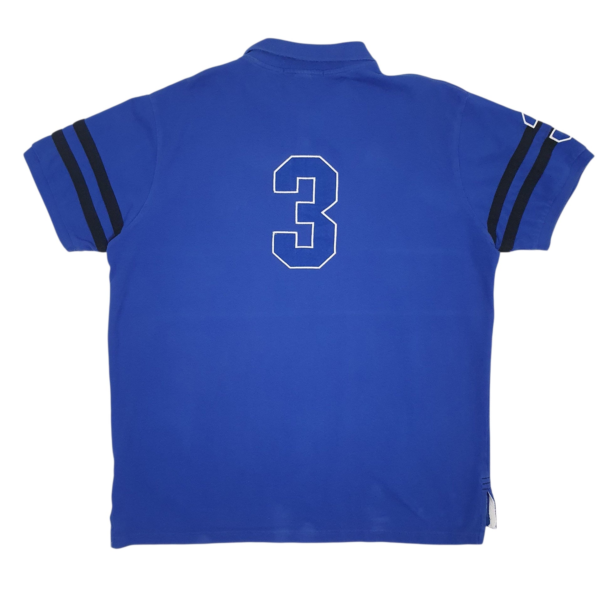 Mens Blue US Polo Assn Slim Fit  Polo Shirt