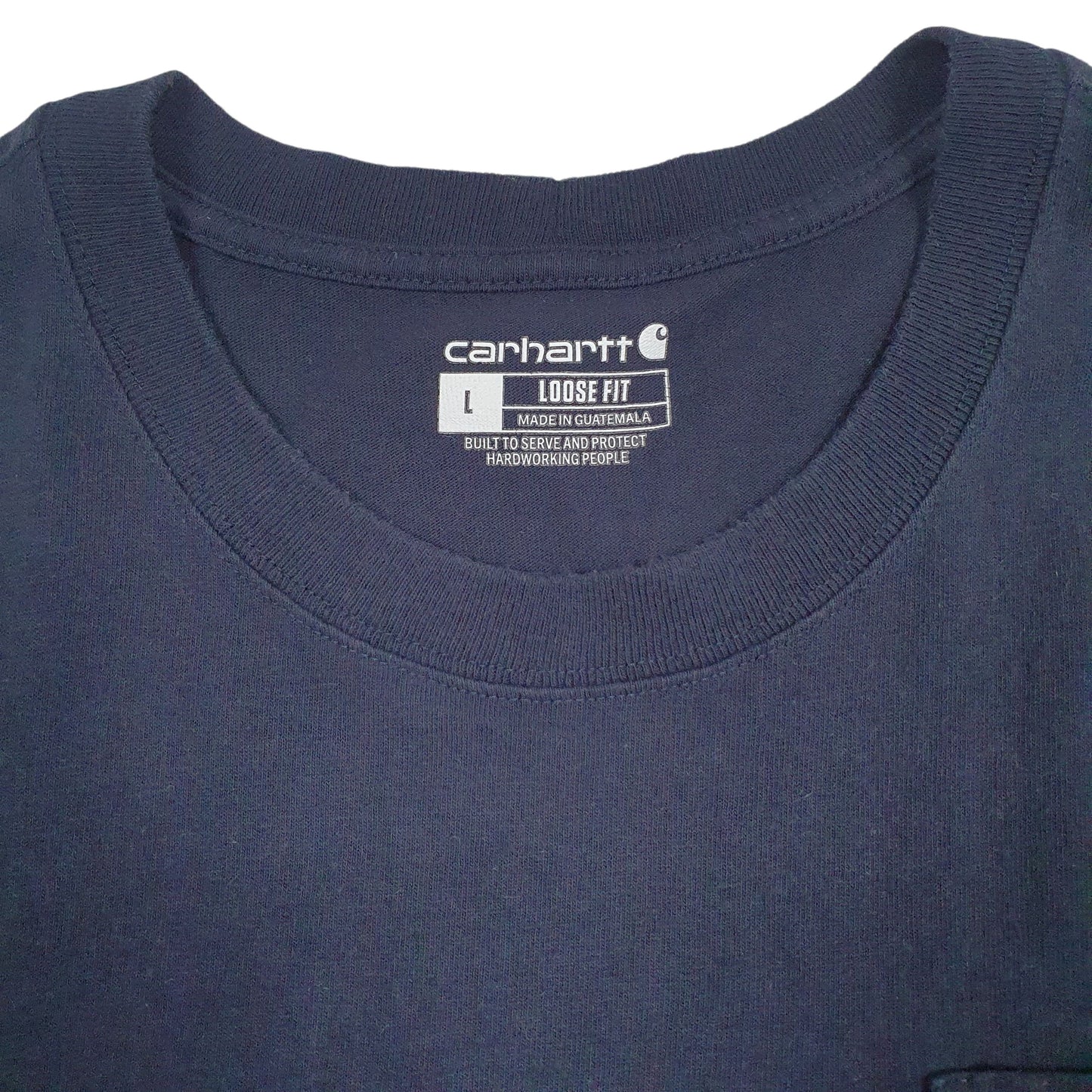 Mens Navy Carhartt   T Shirt