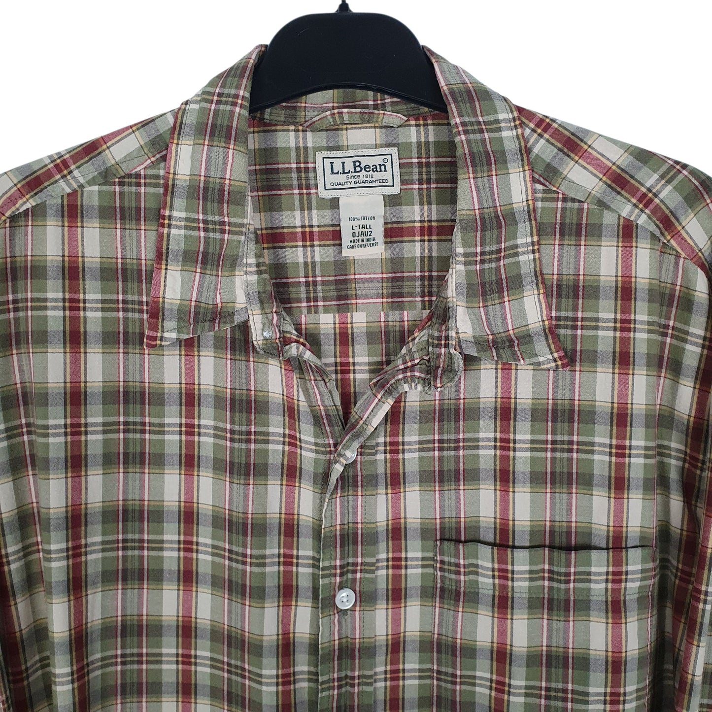Mens Green L.L.Bean   Shirt