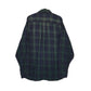 Mens Navy L.L.Bean Scotch Plaid Flannel  Shirt