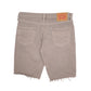 Mens Grey Levis 511 Slim Fit Cut Off  Shorts