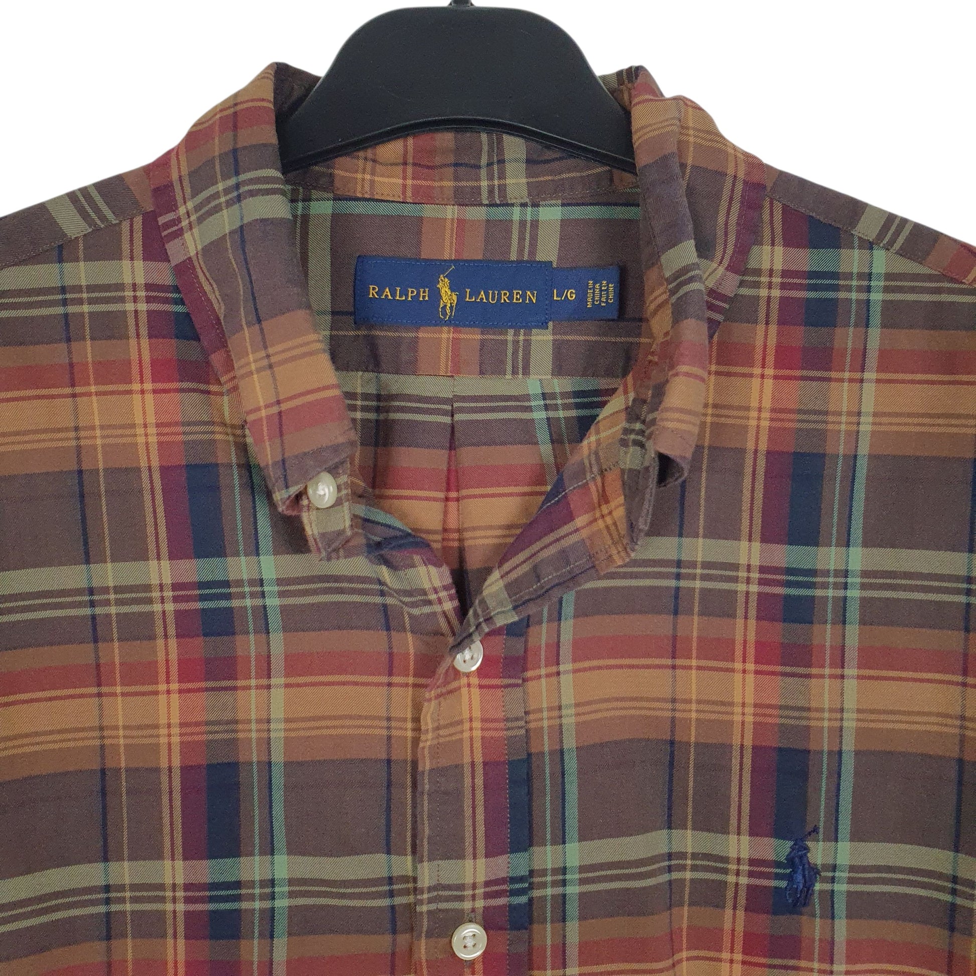 Mens Brown Ralph Lauren   Shirt