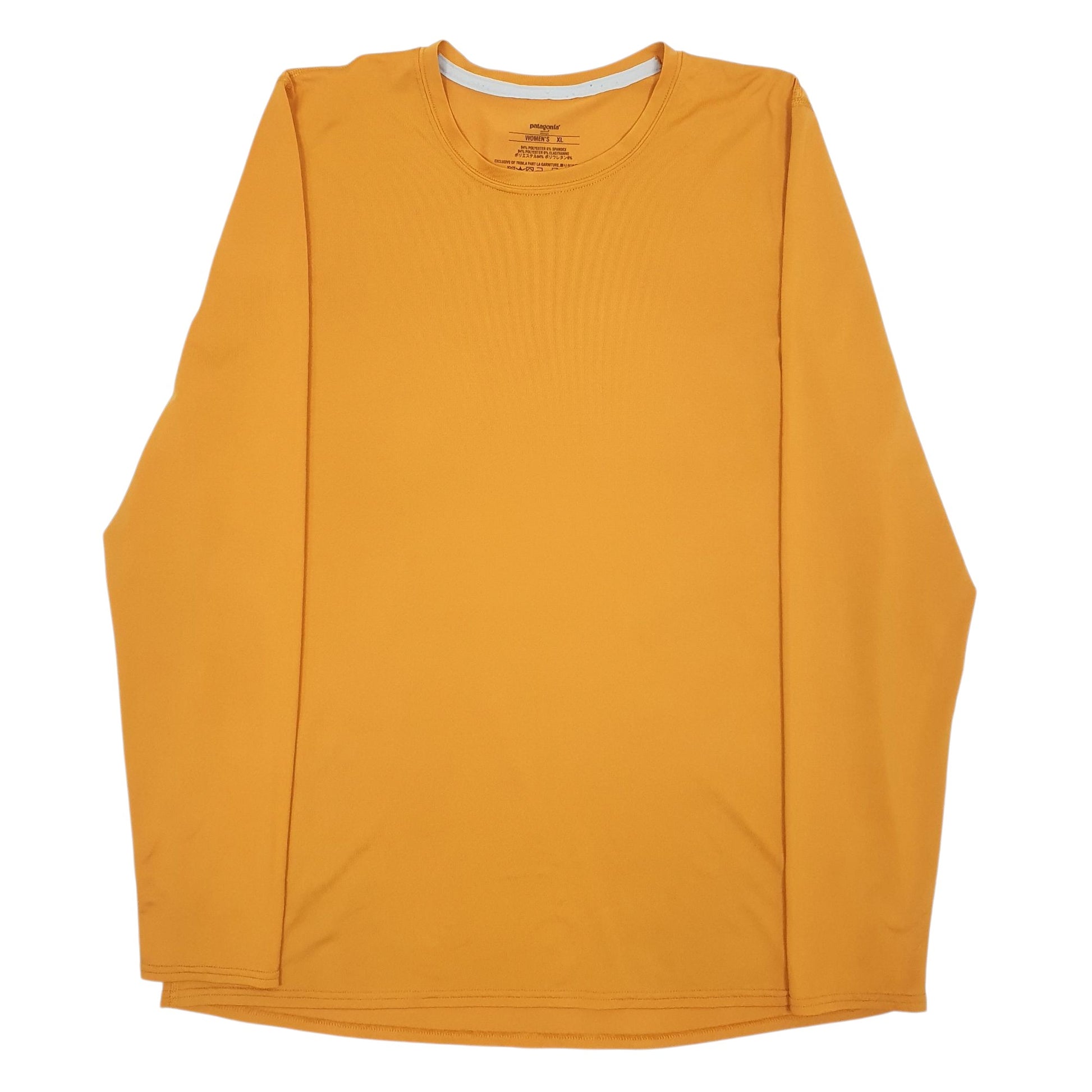 Womens Orange Patagonia Capilene Long Sleeve T Shirt