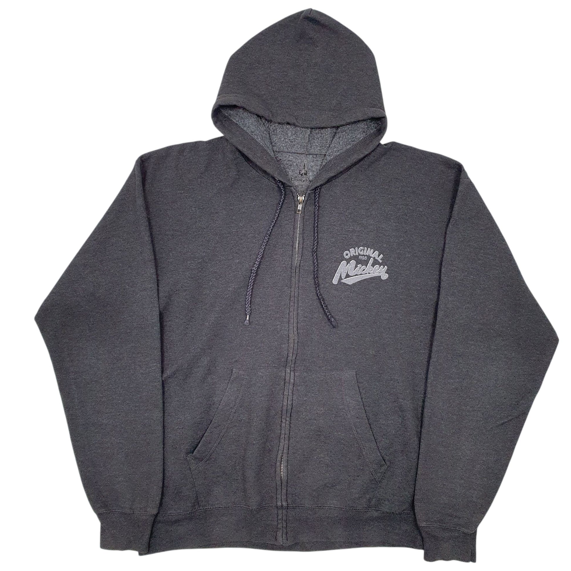 Mens Grey Hanes Disney Full Zip Jumper