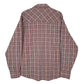 Mens Burgundy Wrangler Wrancher Pearl Snaps  Shirt