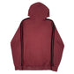 Mens Red Adidas Spellout Hoodie Jumper