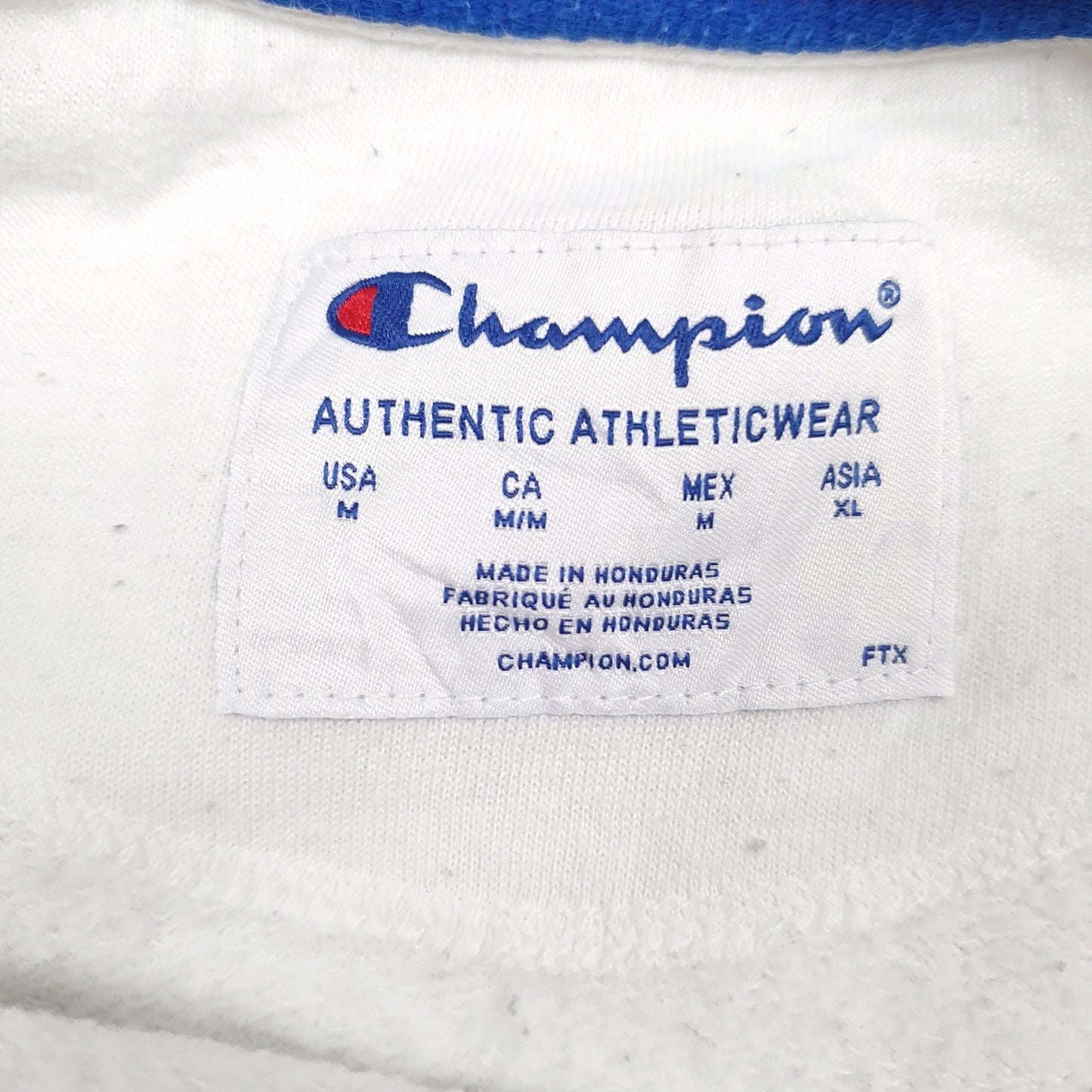 Mens White Champion  Crewneck Jumper