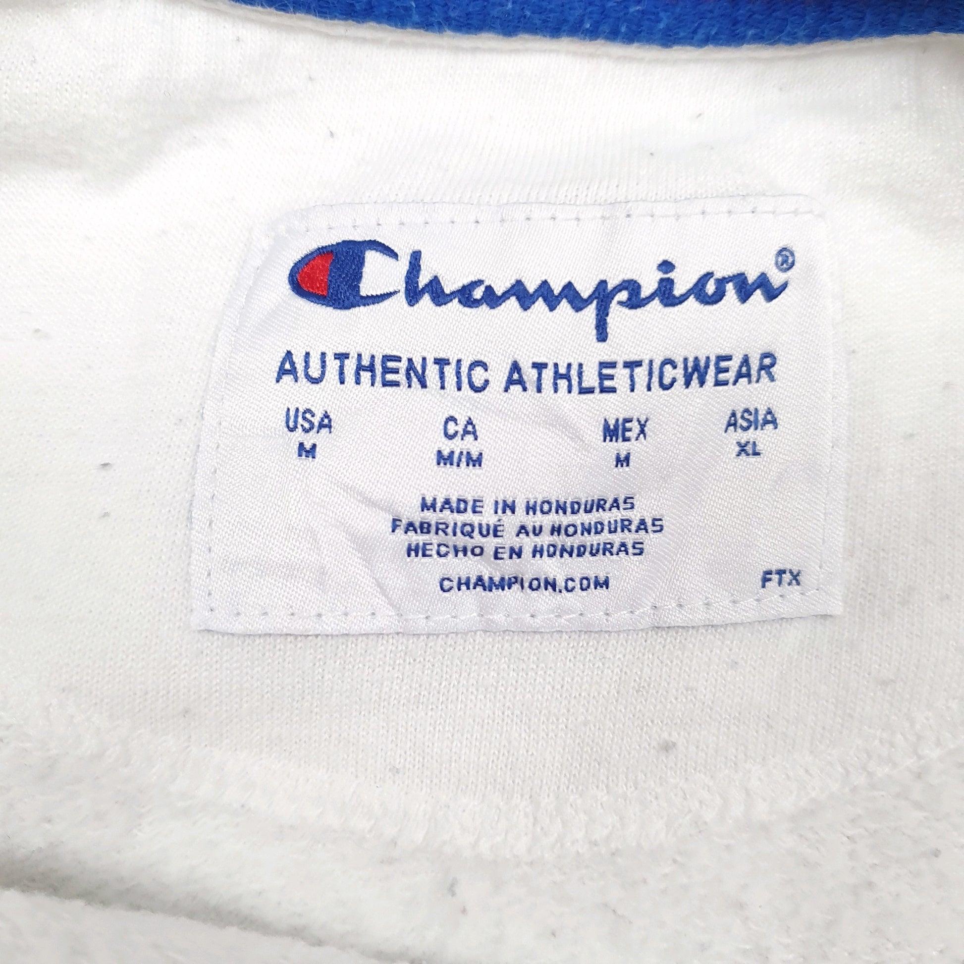 Mens White Champion  Crewneck Jumper