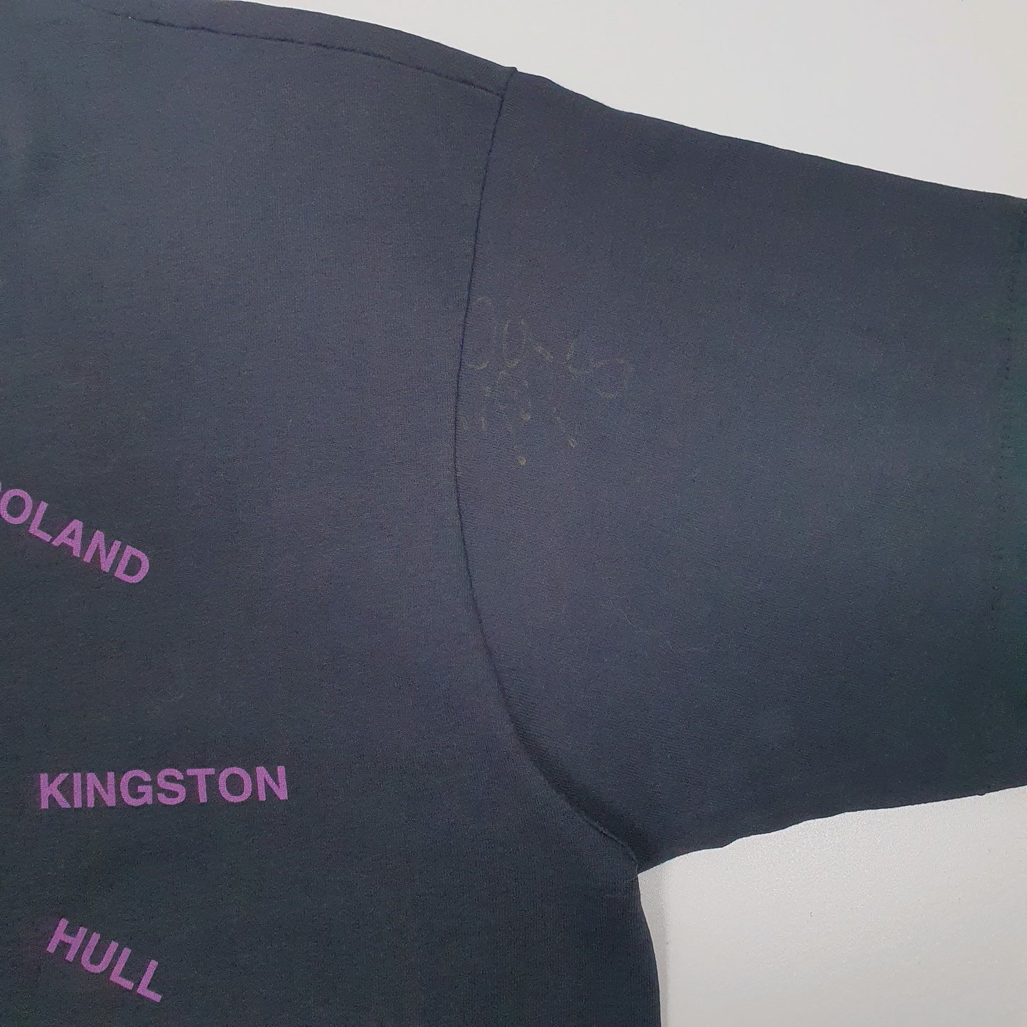 Mens Black Screen Stars Single Stitch Vintage 90s  T Shirt