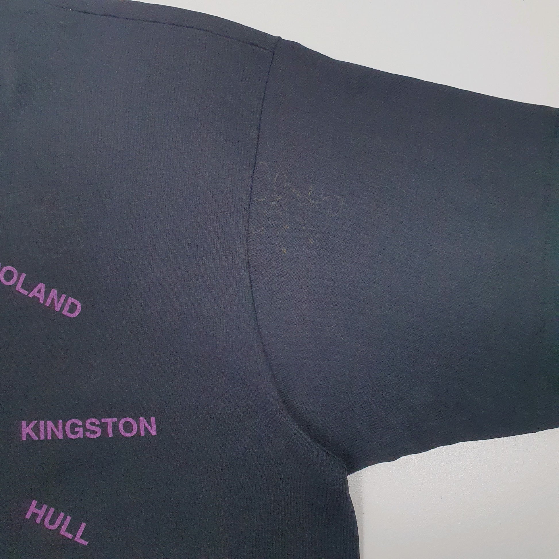 Mens Black Screen Stars Single Stitch Vintage 90s  T Shirt