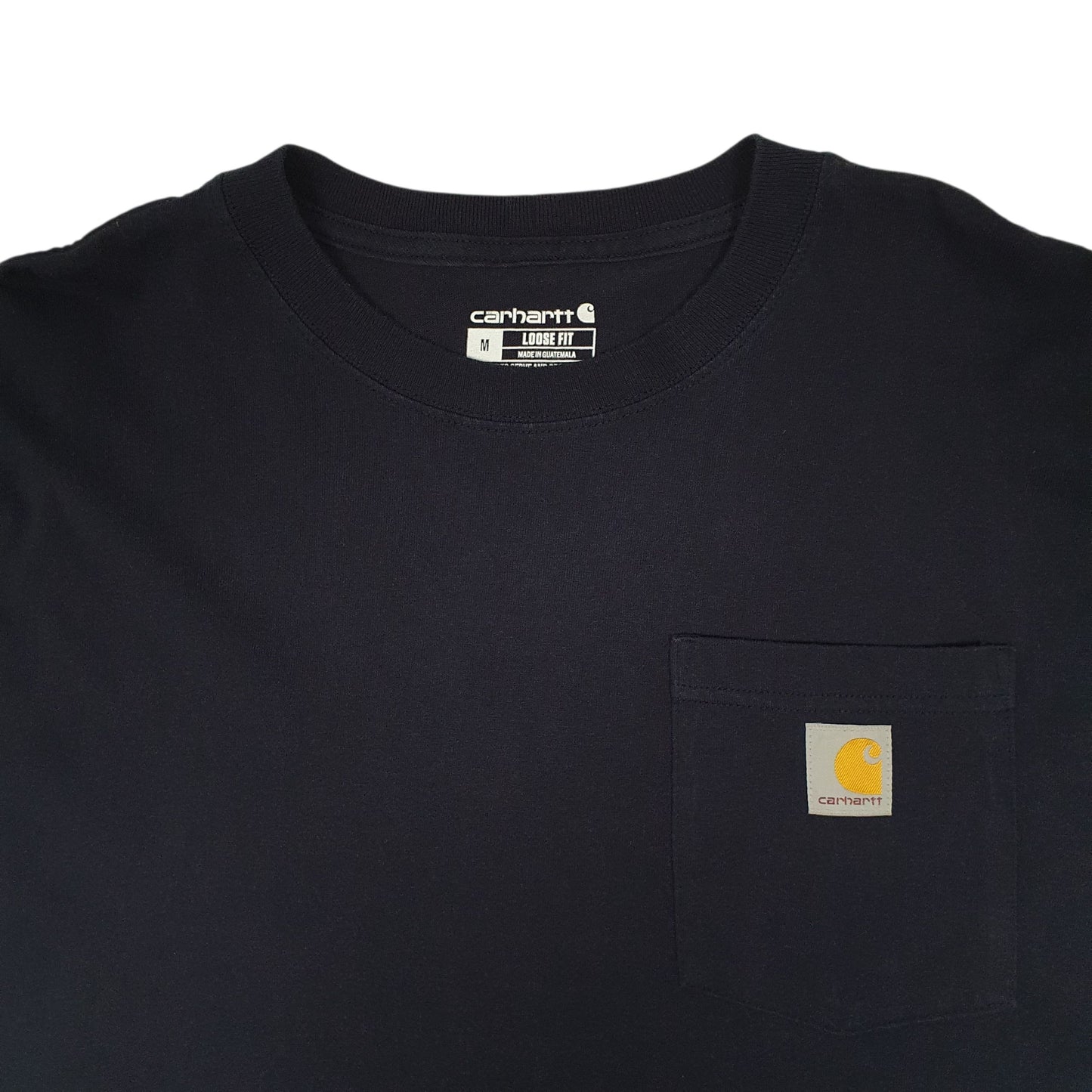 Mens Navy Carhartt   T Shirt
