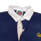 Mens Navy Barbarian Rugby Crewneck Polo Shirt