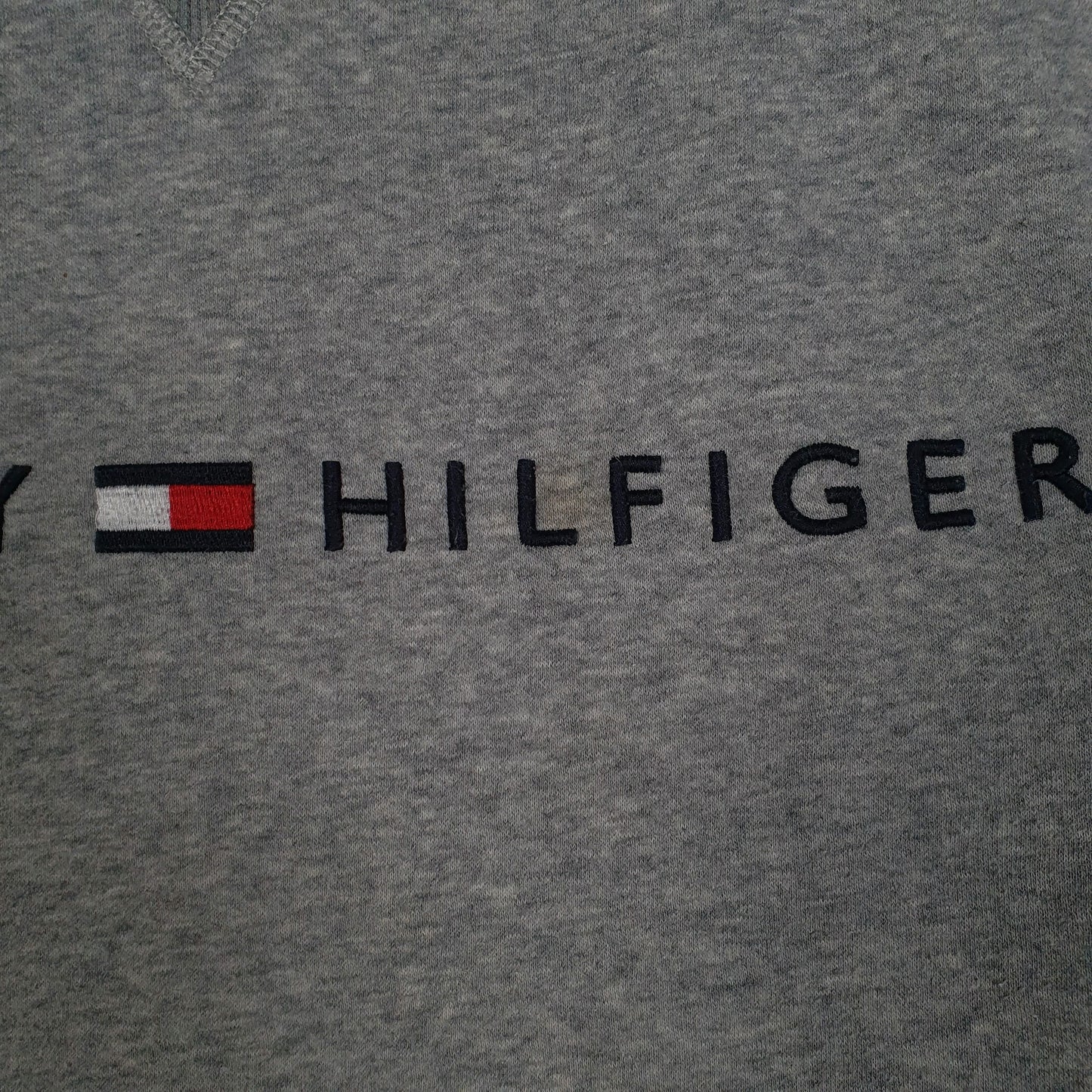 Mens Grey Tommy Hilfiger  Crewneck Jumper