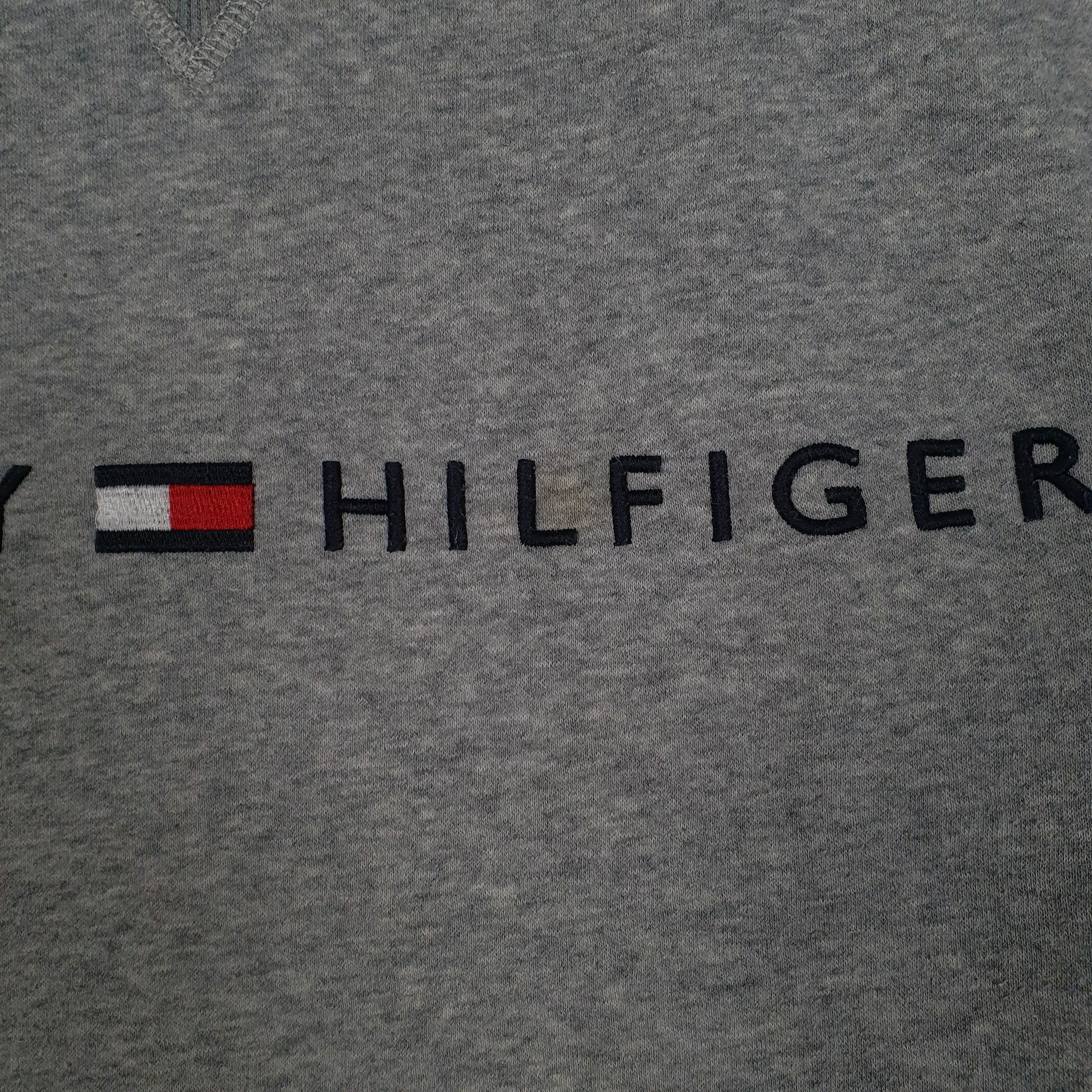 Mens Grey Tommy Hilfiger  Crewneck Jumper