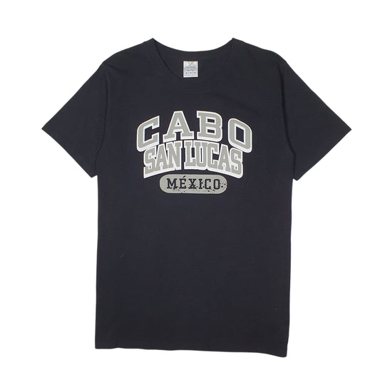 Mens Black Yazbek Cabo San Lucas Short Sleeve T Shirt