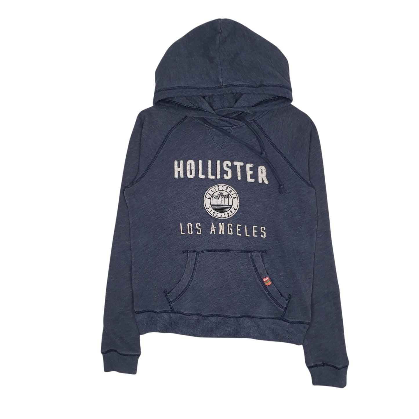 Womens Navy Hollister  Hoodie Jumper