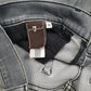 Mens Grey 7 For All Mankind  Quarter Zip Jeans