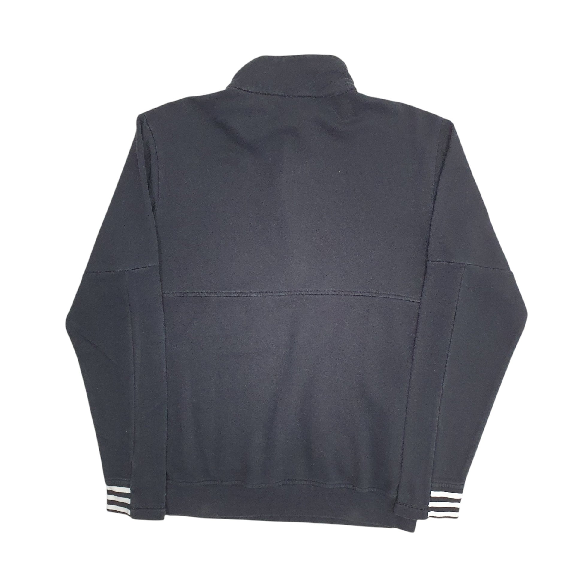 Mens Black Adidas  Quarter Zip Jumper