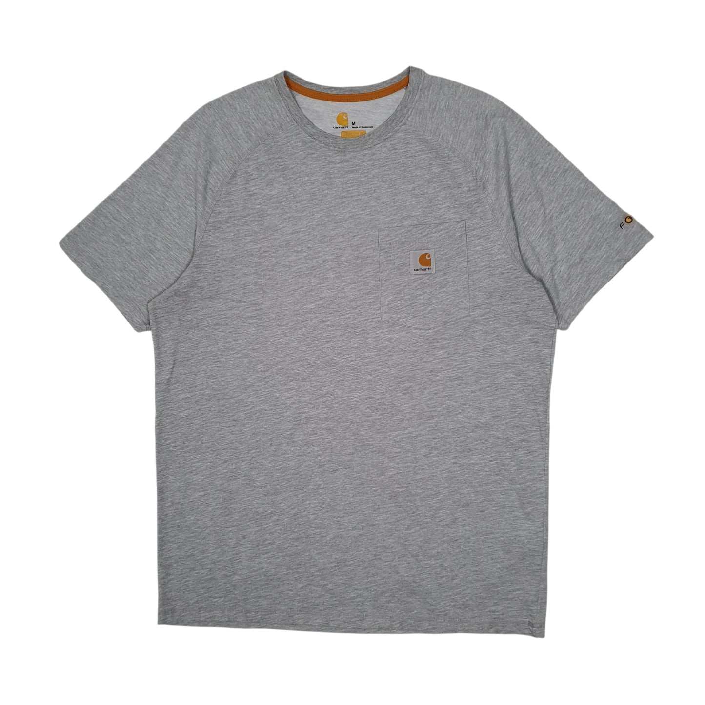 Mens Grey Carhartt Force Short Sleeve T Shirt