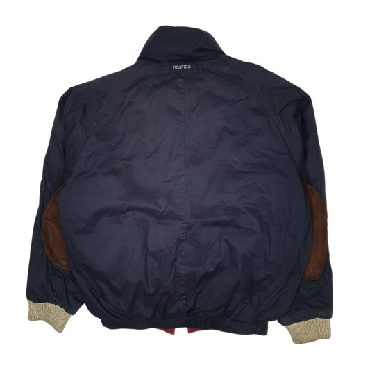 Mens Navy Nautica Vintage 90s Puffer  Coat