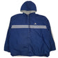 Mens Navy Adidas Vintage 90s Reversible Quarter Zip Coat