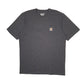 Mens Grey Carhartt Tall Short Sleeve T Shirt