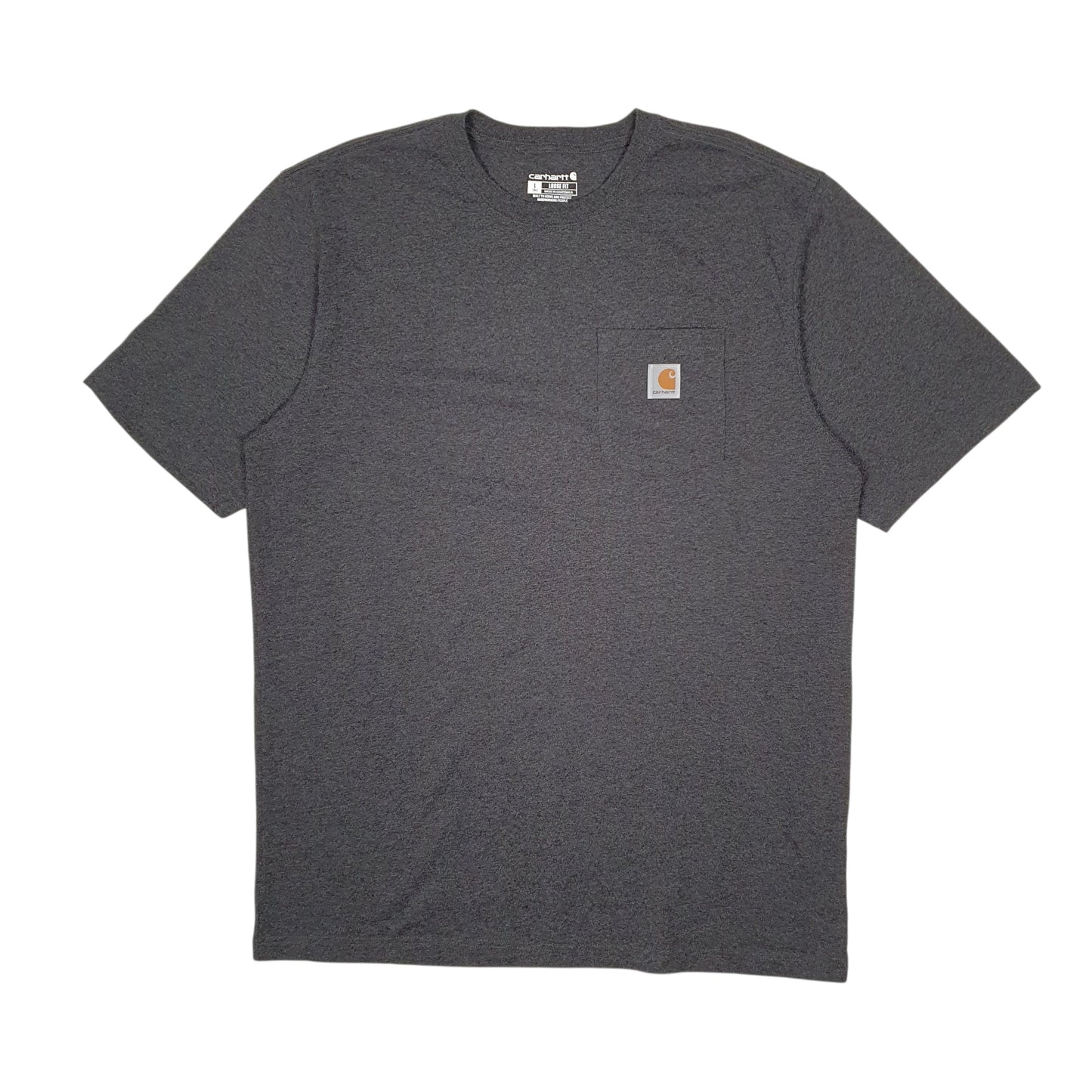 Mens Grey Carhartt Tall Short Sleeve T Shirt