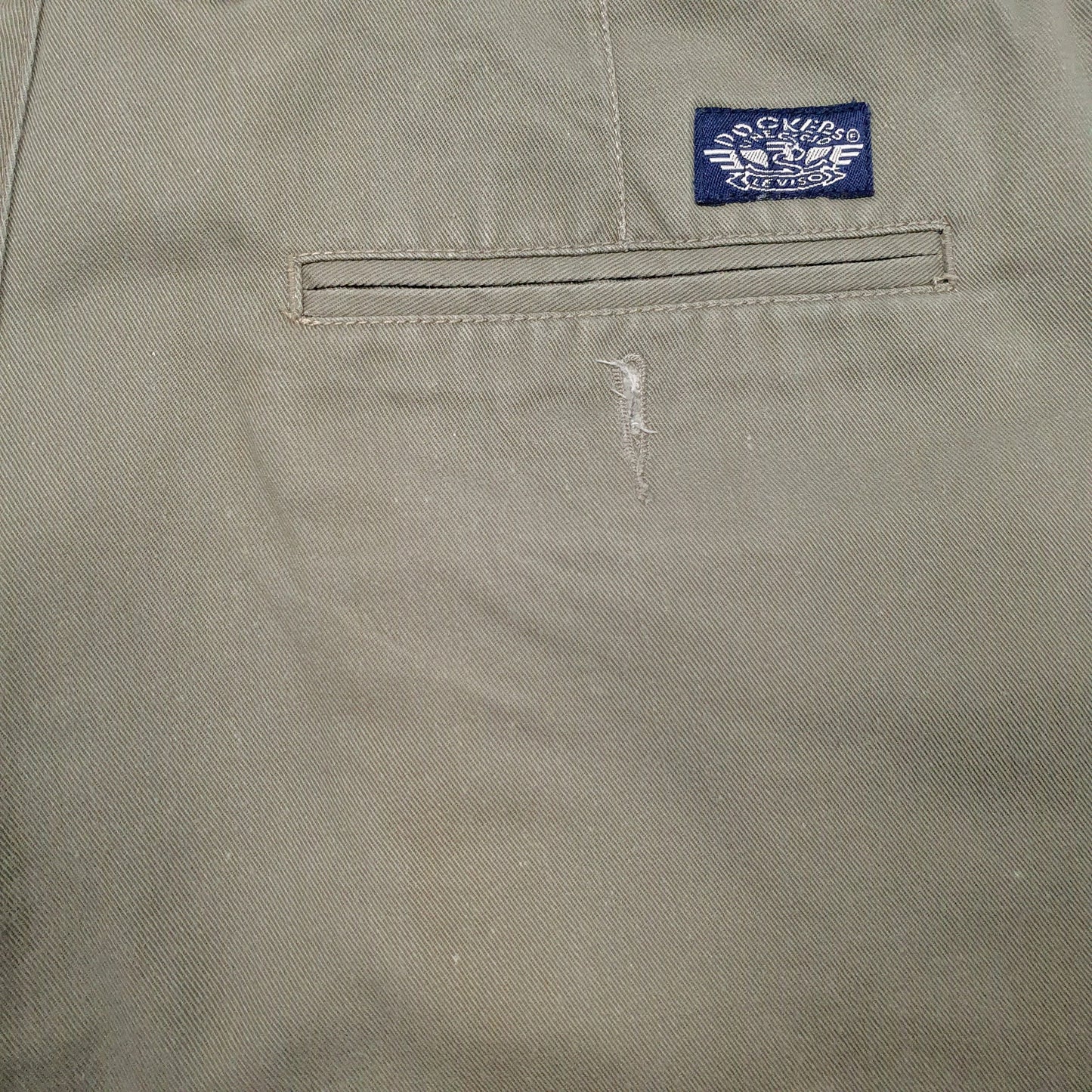 Mens Grey Dockers Vintage 90s Made In USA  Trousers