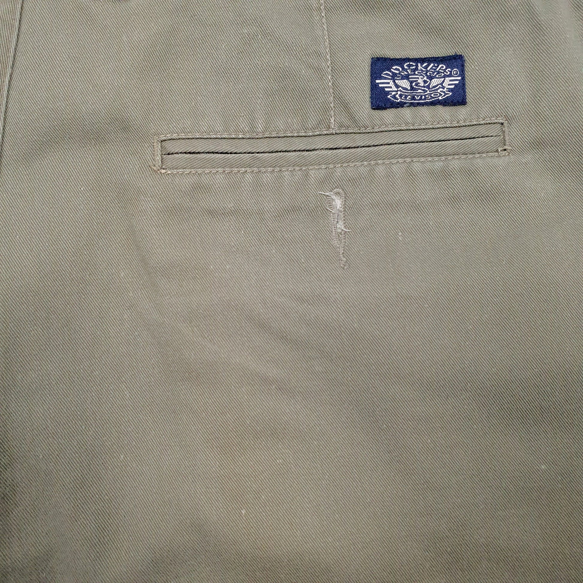 Mens Grey Dockers Vintage 90s Made In USA  Trousers