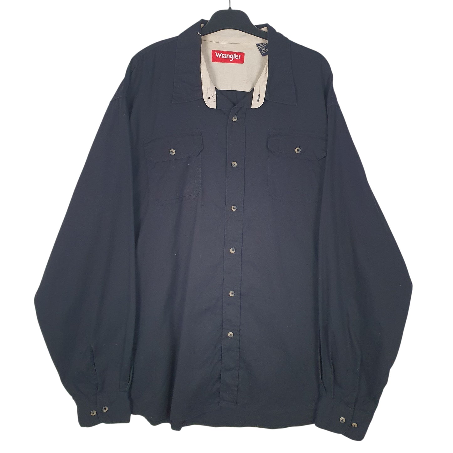 Mens Black Wrangler  Long Sleeve Shirt