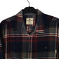 Mens Navy Woolrich Thick Flannel Plaid  Shirt